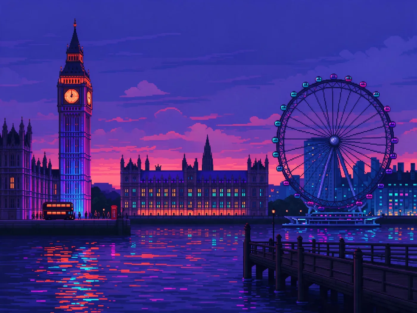 Pixel Art — AI-generated sample (London)