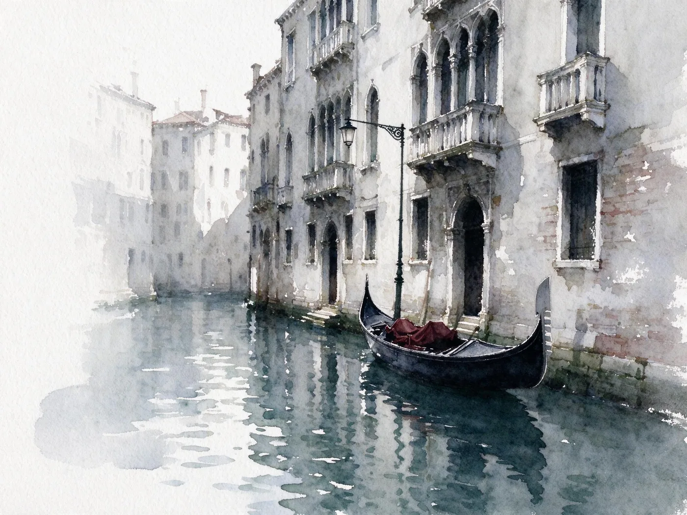 Watercolor — AI-generated sample (Venice)